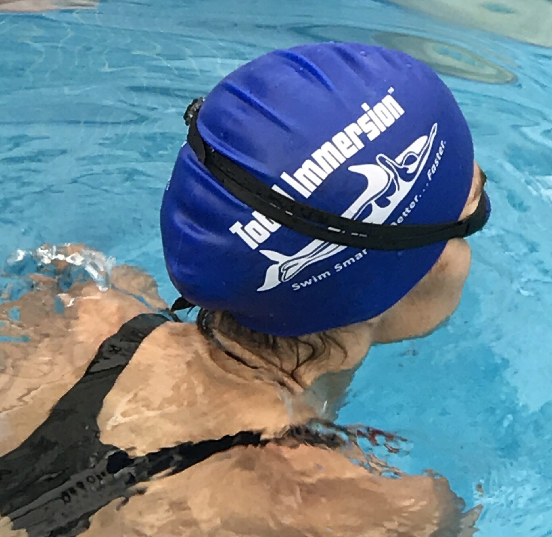 Total Immersion swimmer at one-to-one swimming lessons