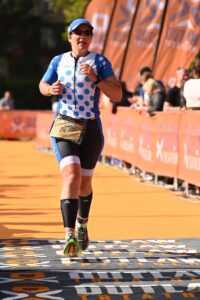 Run section of an Ironman distance race