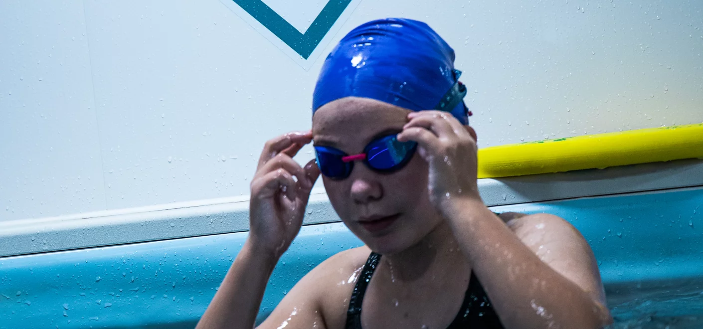 Child at swimming pool Child at swimming pool